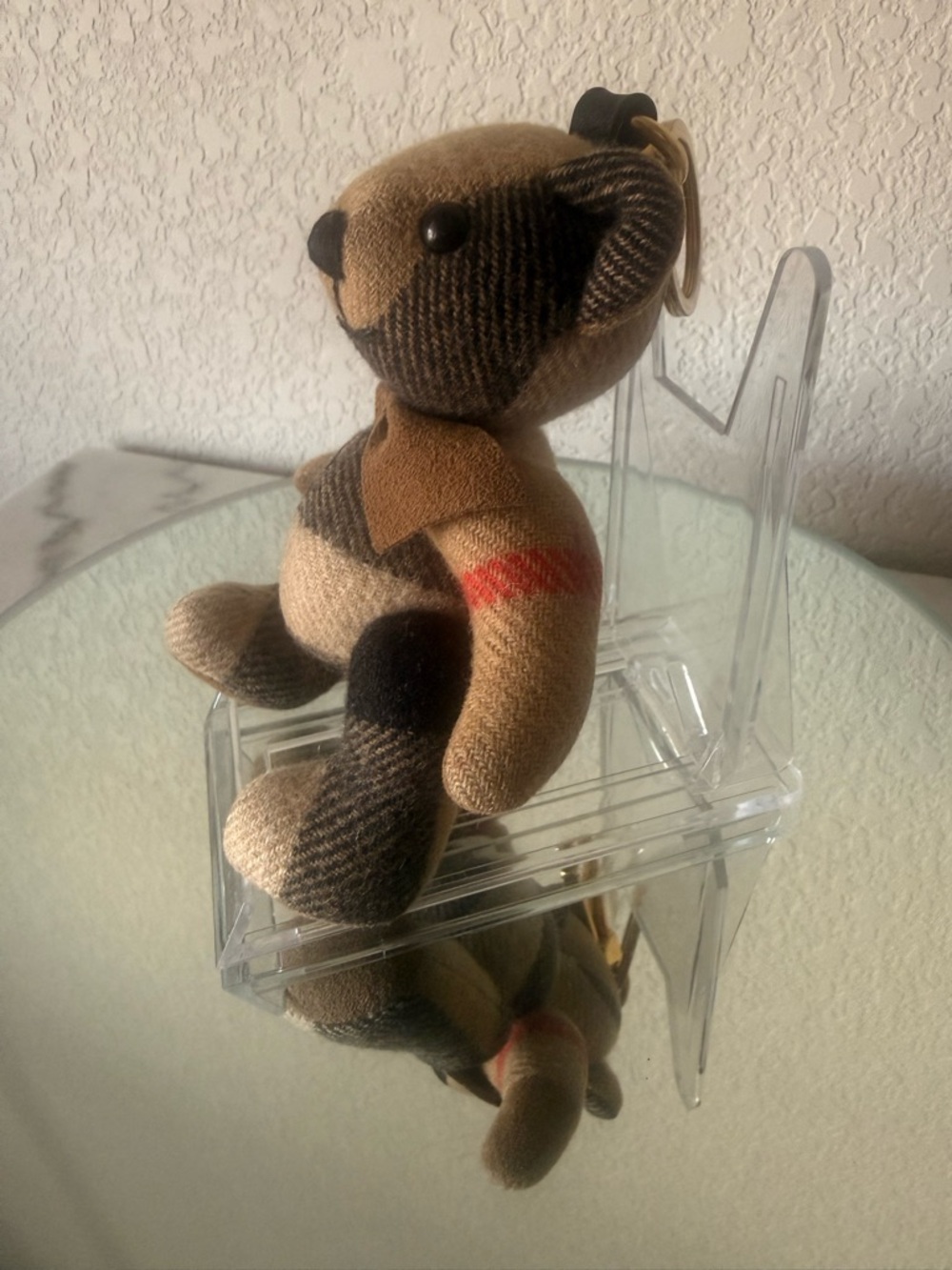 Authentic Burberry Thomas Bear Bag Charm/Keychain Check Pattern w/COA - Picture 2 of 8